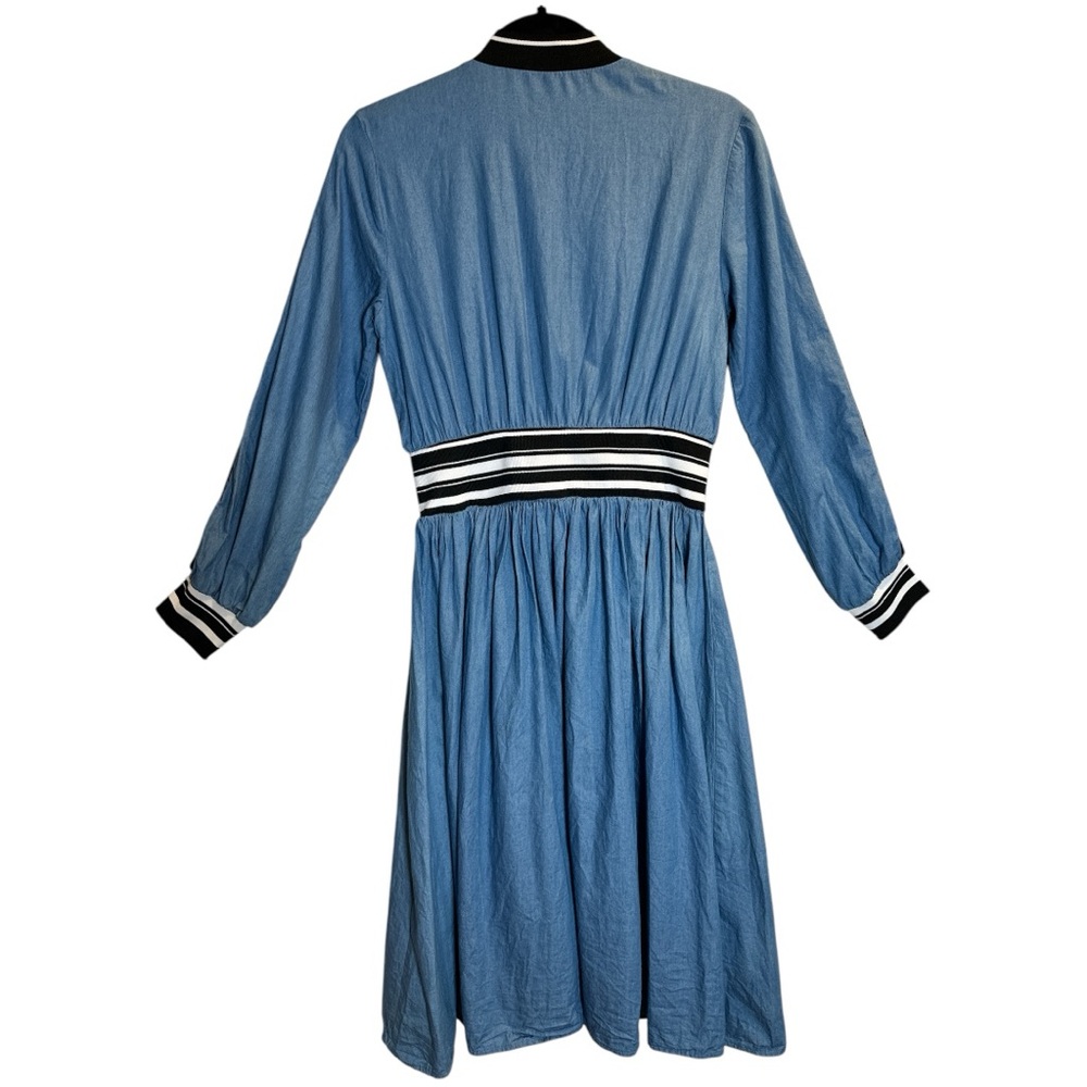 Creative Genius Pleated Long Sleeve Dress - Picture 7 of 11